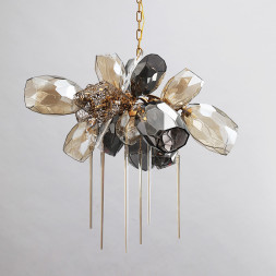 Люстра Delight Collection 8898P/AL gold/smoky