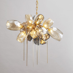 Люстра Delight Collection 8898P/AL gold/smoky