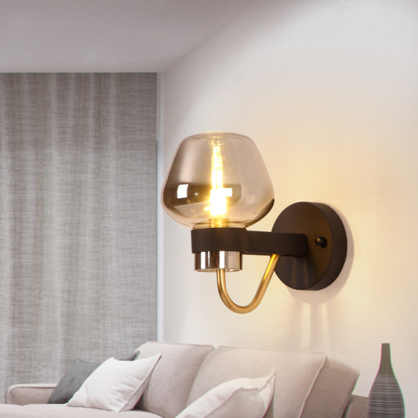 Бра Montalembert Sconce By Studios Черный, Дымчатый