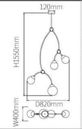 Люстра ivy vertical 4