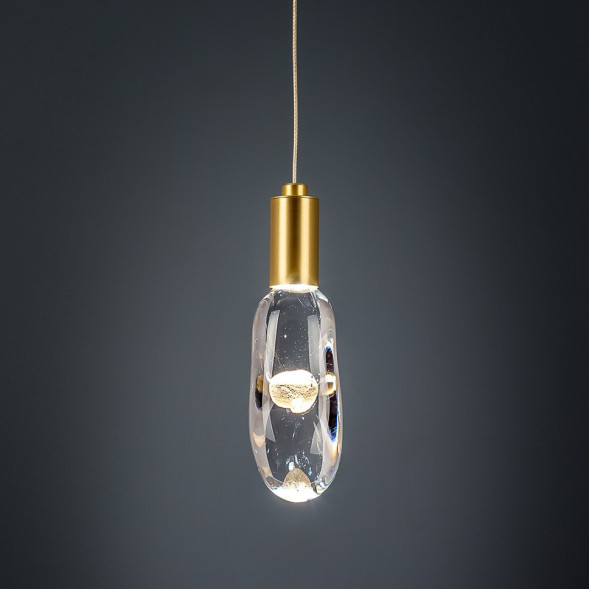 Frezia Light 1020 матт сатин золото люстра подвесная