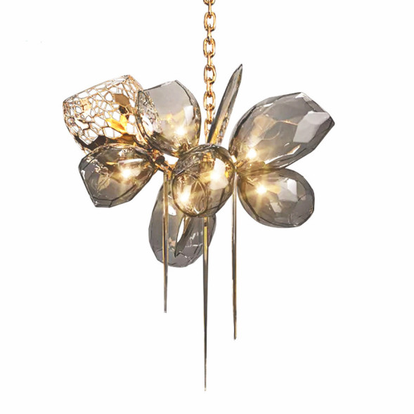 Люстра Delight Collection 8898P/AS gold/smoky