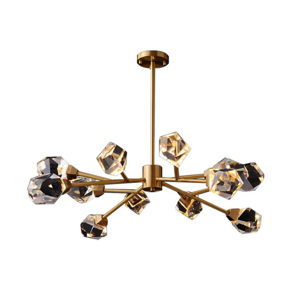 Люксовая Люстра С Плафонами Из Хрусталя K9 В Форме Кристаллов, Расположенными На Держателях Древовидной Формы Cristel A