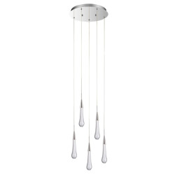 Подвесной светильник Delight Collection Pour 5A satin nickel