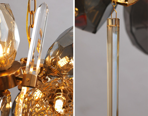 Люстра Delight Collection 8898P/BM gold/smoky