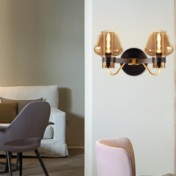Бра Montalembert Sconce By Studios Черный, Янтарь