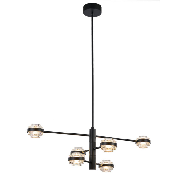 Люстра Delight Collection MX22030002-6A black/clear