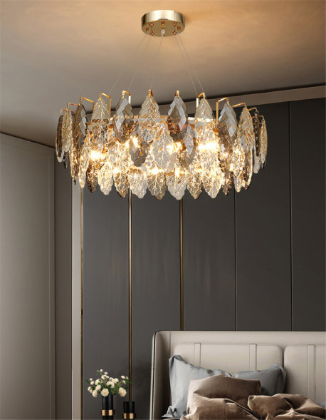 Люстра Delight Collection D8011P/R-800 gold/smoky