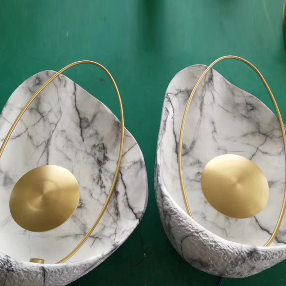 Настенный Светильник Clam Черный Мрамор