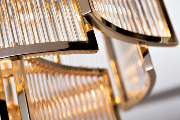 Светильник потолочный металлический золотой