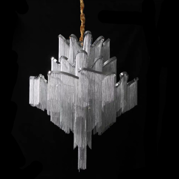 Люстра Ava Chain Atlantis Chandelier D120 Хром