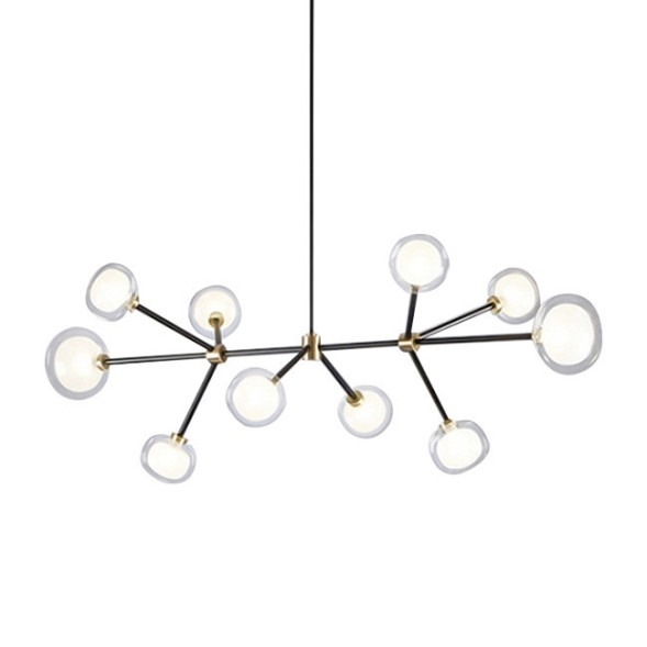 Люстра Delight Collection Nabila 10 black/gold