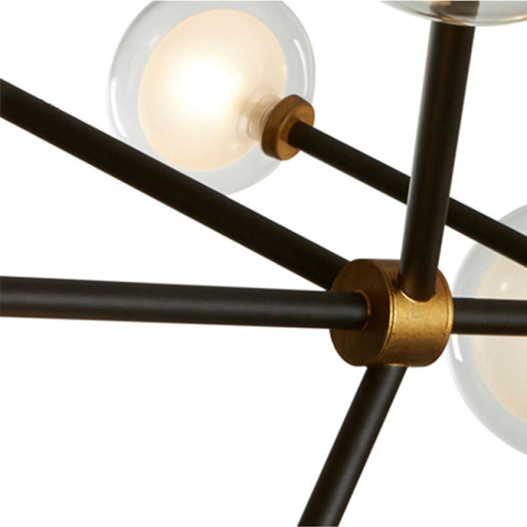 Люстра Delight Collection Nabila 10 black/gold