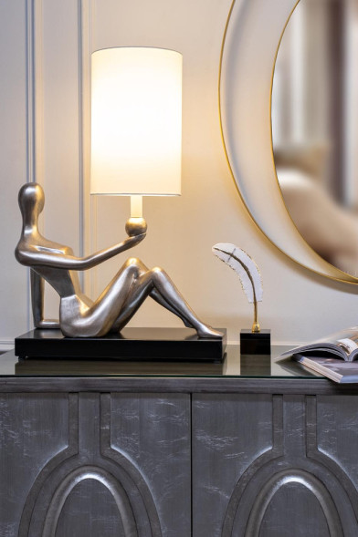 Лампа настольная &quot;Рекамье&quot; (бежевый плафон)