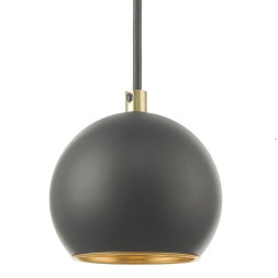 Подвесной Светильник Черного Цвета С Золотой Внутренней Поверхностью Voll One