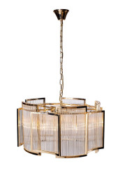 Светильник потолочный металлический золотой