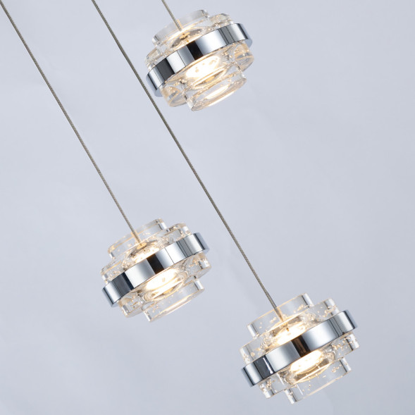 Подвесной светильник Delight Collection MD22030002-3A chrome/clear