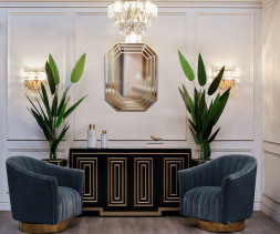 Бра с кристаллами (латунь)