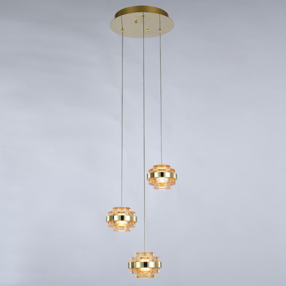 Подвесной светильник Delight Collection MD22030002-3A gold/champagne
