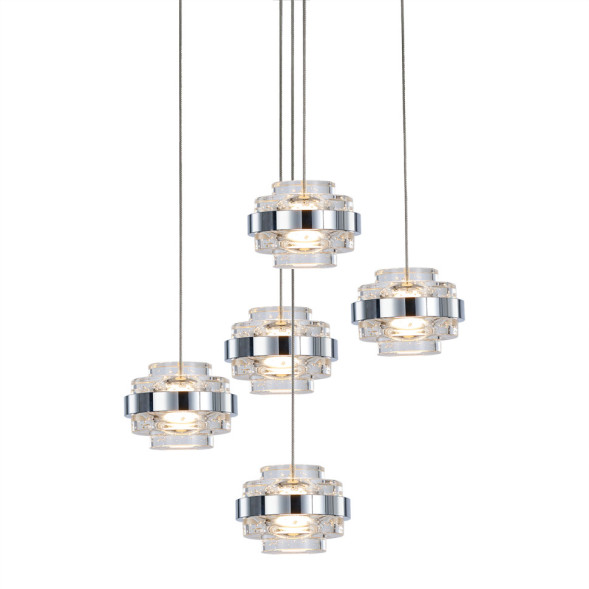 Подвесной светильник Delight Collection MD22030002-5A chrome/clear