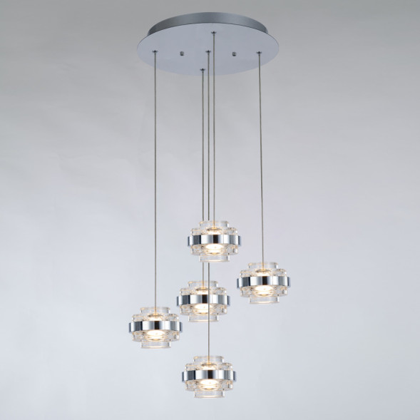 Подвесной светильник Delight Collection MD22030002-5A chrome/clear