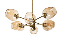 Светильник потолочный со стеклянными плафонами