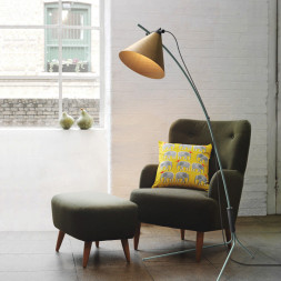 Напольный Светильник С Регулируемым По Высоте Поворотным Деревянным Плафоном Cone 3