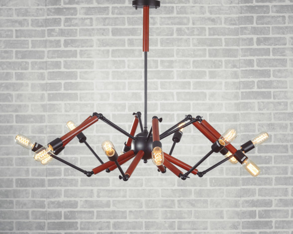 Люстра double octopus wood