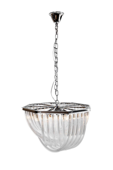 Светильник потолочный стеклянный (хром)