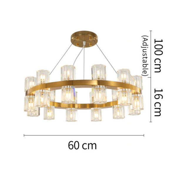 Люстра Delight Collection Arcachon 24 gold