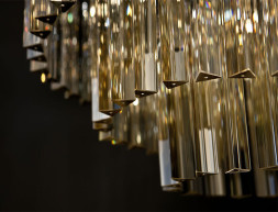 Люстра Delight Collection Odeon 10A black/amber