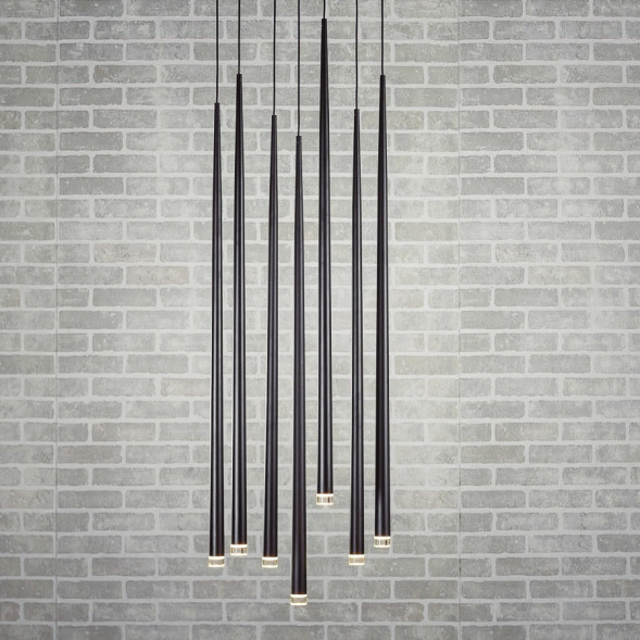 Готовая Комбинация Подвесных Светильников Вытянутой Цилиндрической Формы Laird More