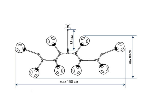 Люстра Branching Bubbles 8