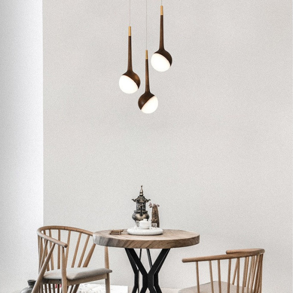 Готовая Комбинация Светодиодных Светильников С Шарообразными Плафонами Внутри Деревянного Каркаса Agnis More