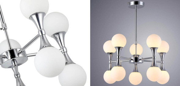 Люстра Ball Valley Chandelier Chromium 10