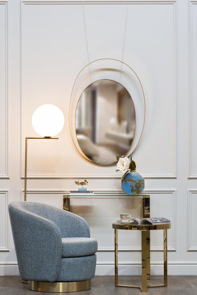 Торшер &quot;Шар&quot; (белое стекло)