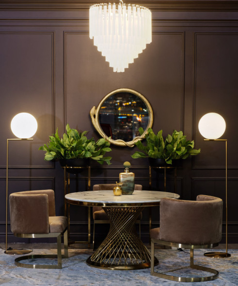 Торшер &quot;Шар&quot; (белое стекло)