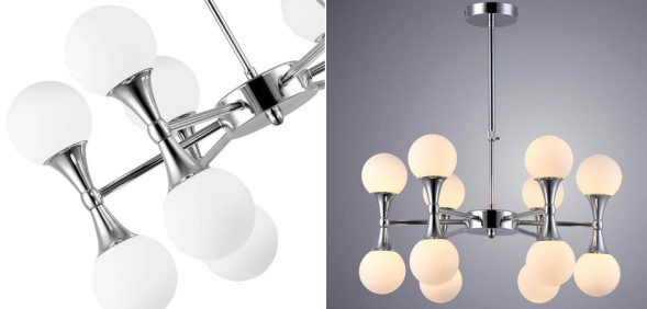 Люстра Ball Valley Chandelier Chromium 12