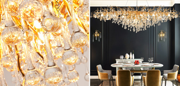 Люстра Droplet Chandelier Oval 160