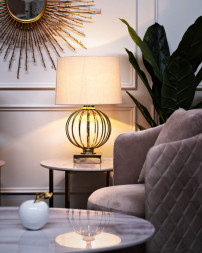 Настольная лампа золотая