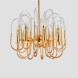 Люстра Brass And Glass Loop Chandelier D60