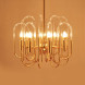 Люстра Brass And Glass Loop Chandelier D60