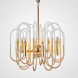 Люстра Brass And Glass Loop Chandelier D80