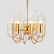 Люстра Brass And Glass Loop Chandelier D80