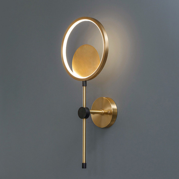 Бра С Плафоном В Виде Кольца Со Светодиодной Подсветкой Risor Wall