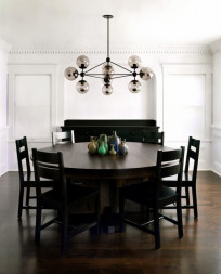 Люстра modo chandelier 10 globes black