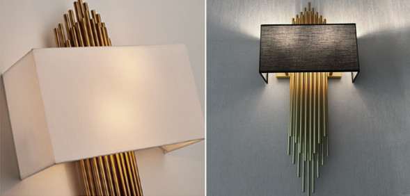 Бра Sohne Cg 90-0009 Fiore Black H75 W32