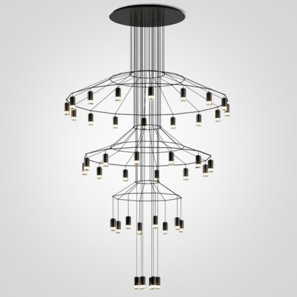 Люстра Vibia Wireflow Chandelier 0378 Led Suspension 42 Lamp