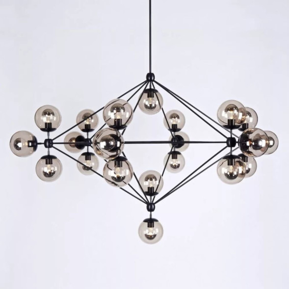 Люстра modo chandelier 21 globes black