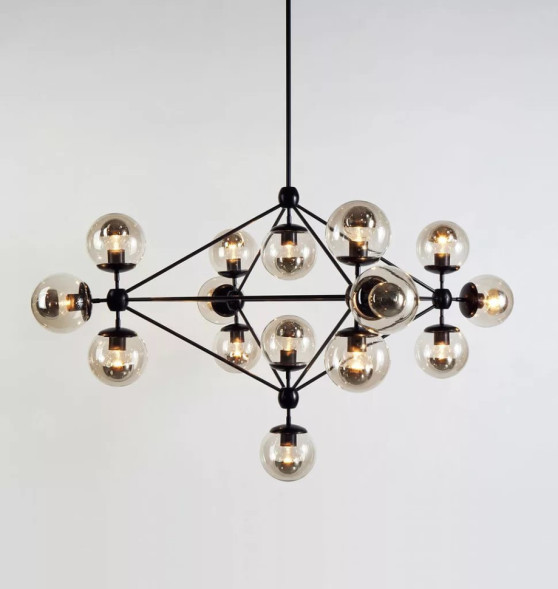 Люстра modo chandelier 21 globes black